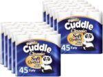Panda Cuddle Soft Quilted Toilet Rolls, Super Quality Classic 3 Ply Toilet Tissue Unscented, Provide Ultimate Quilted Comfort – 90 Rolls